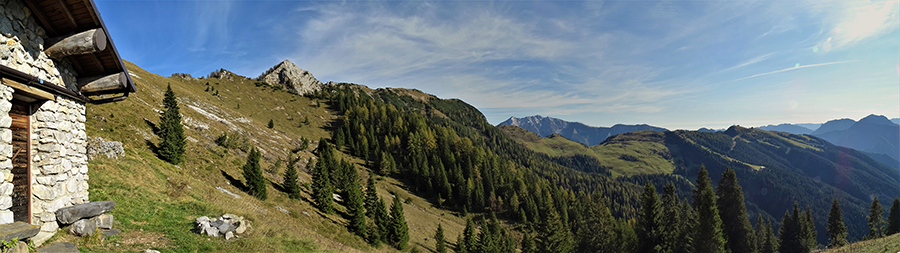 Panorama dalla Baiata-bivacco del Monte Secco (1837 m)